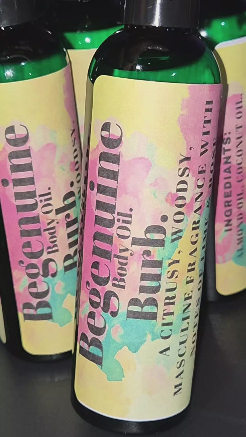 Burb body oil