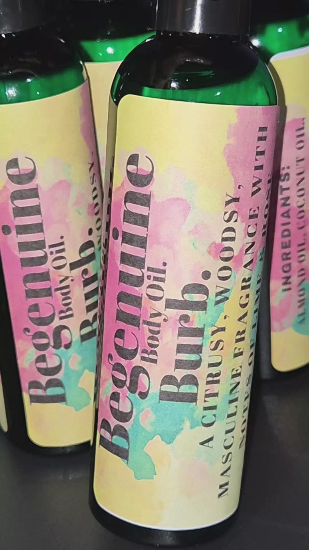 Burb body oil