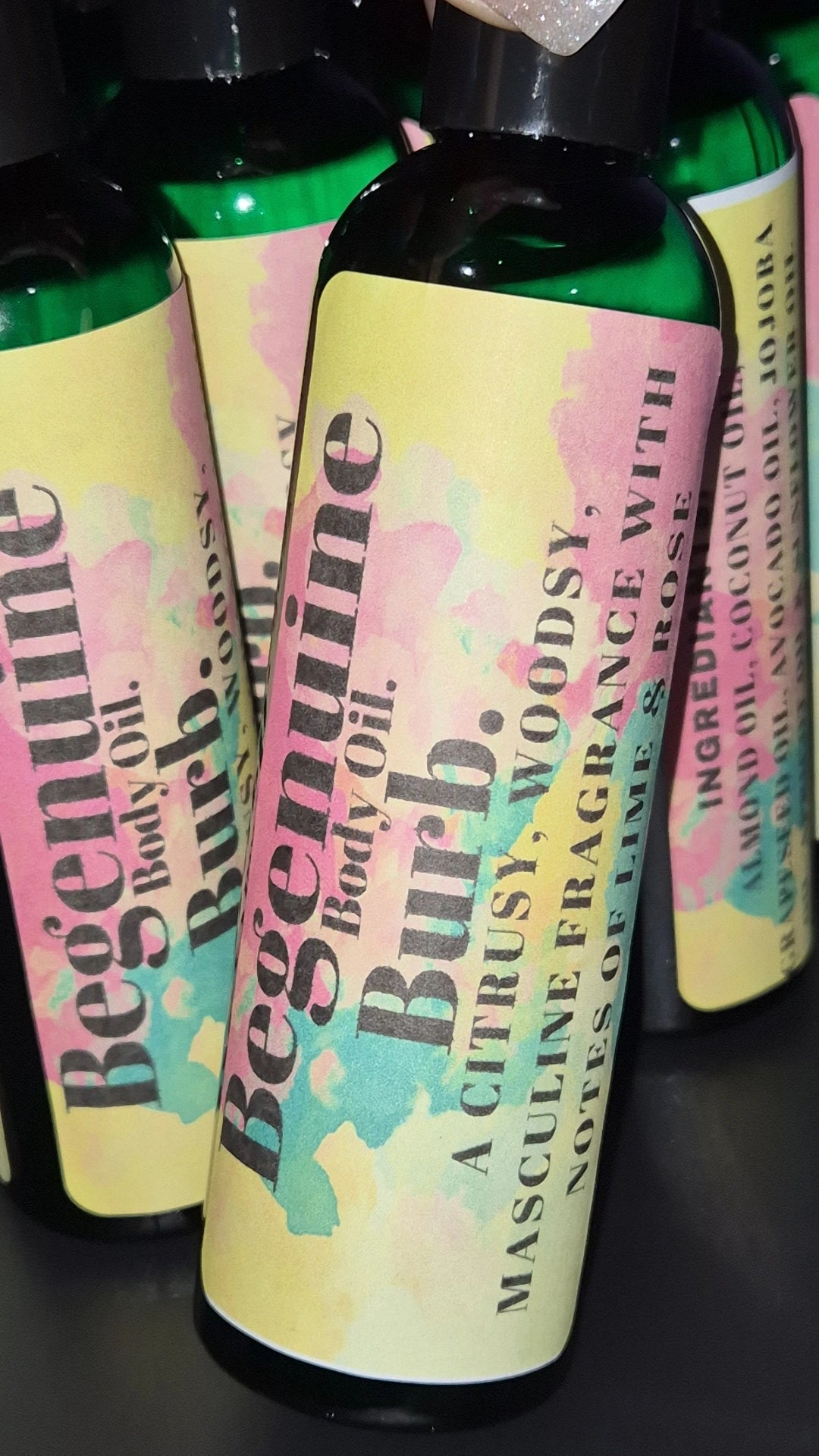 Burb body oil